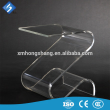 2016 S Shaped Clear Acrylic Coffee Table / End Table for Furniture Store