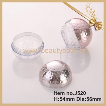 ball/round empty container for cosmetics