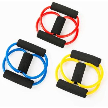 Träningsfigur-8 Resistance Loop Band med handtag