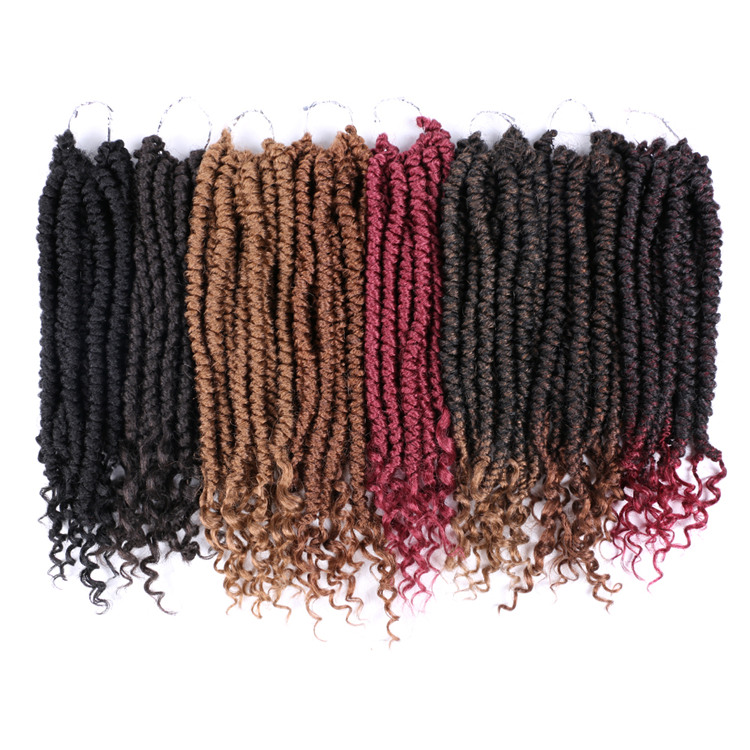 Wholesale Curly Ends Spring Senegalese Twists Pre Looped Senegalese Spring Twist Crochet Hair Braids Bomb Twists