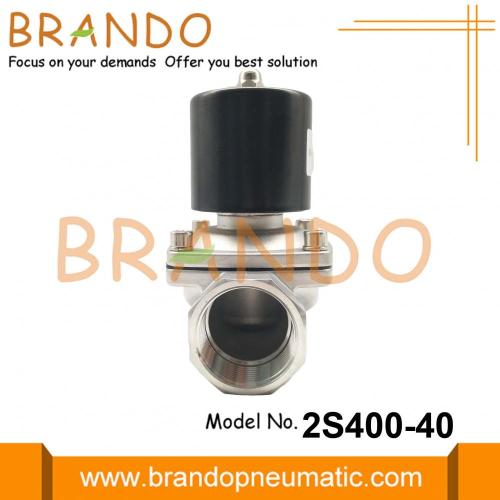 1 1/2 2S400-40 Válvula solenoide de acero inoxidable 220V