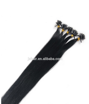 High quality keratin virgin brazilian nail trip hair extension