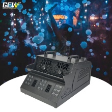 GEVV DMX 512 LED RGB Double Head Smoke Bubble Machine for Party Wedding Stage Shows