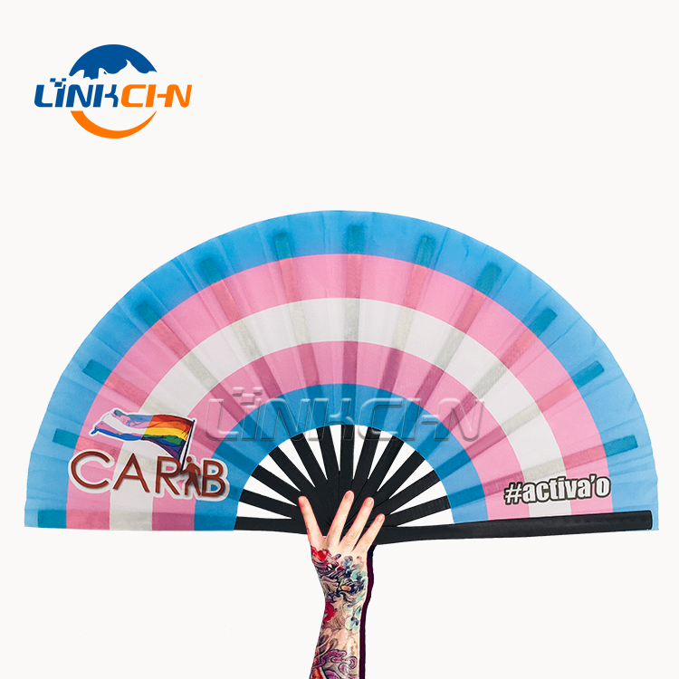 33cm customized design bamboo folding hand fan kung fu fan