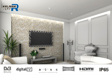 high resolution 800 nit 55 inch full hd waterproof shower smart mirror tv on sale