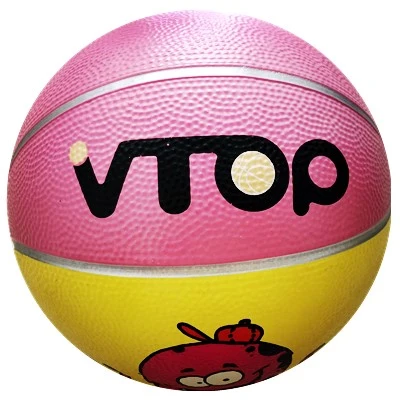 Size 7 Colorful High Quality Rubber Basketball