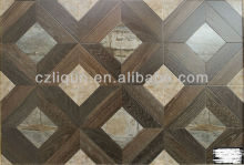 12mm green parquet laminated flooring