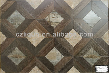 12mm green parquet laminated flooring