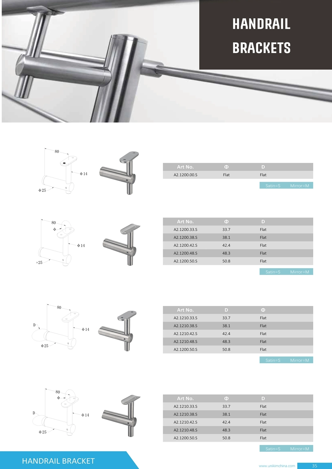 China OEM Factory Stainless Steel Stair Railing for Exterior Balustrade