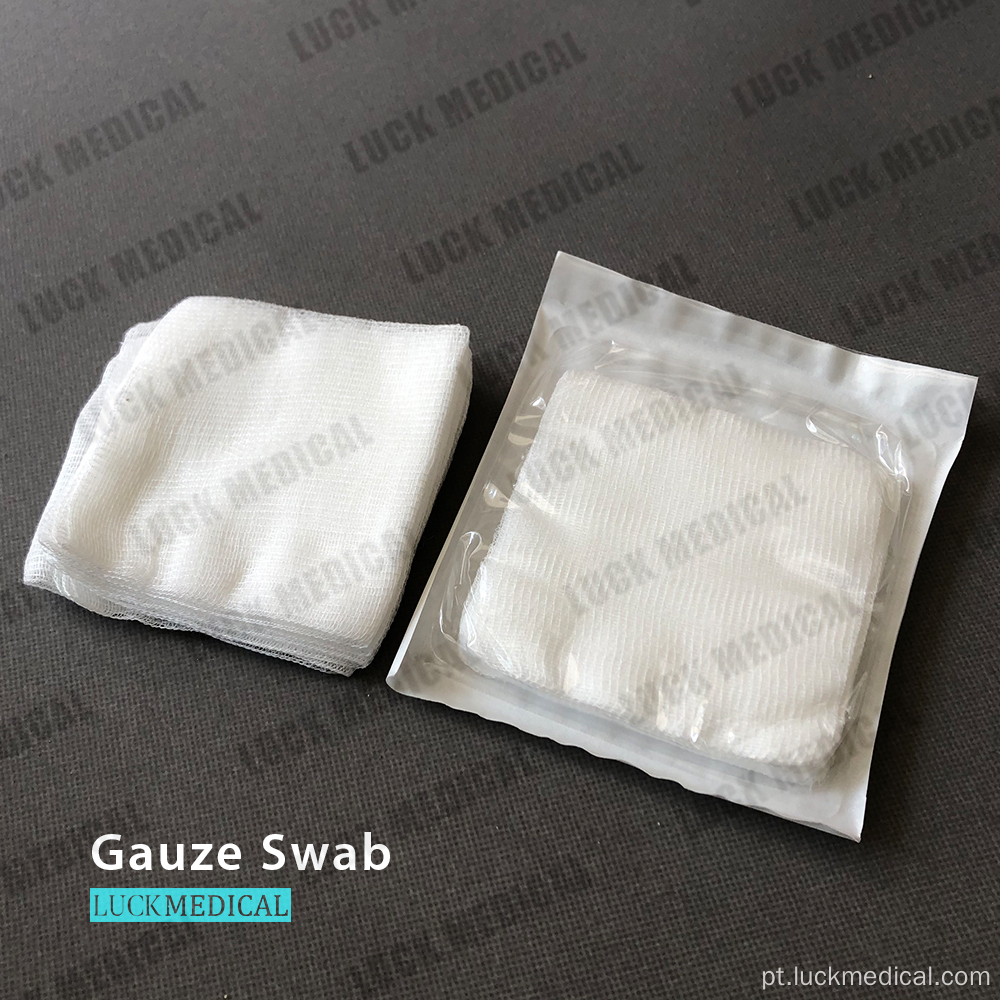 Kit de swab de gaze de cuidados médicos não estéril