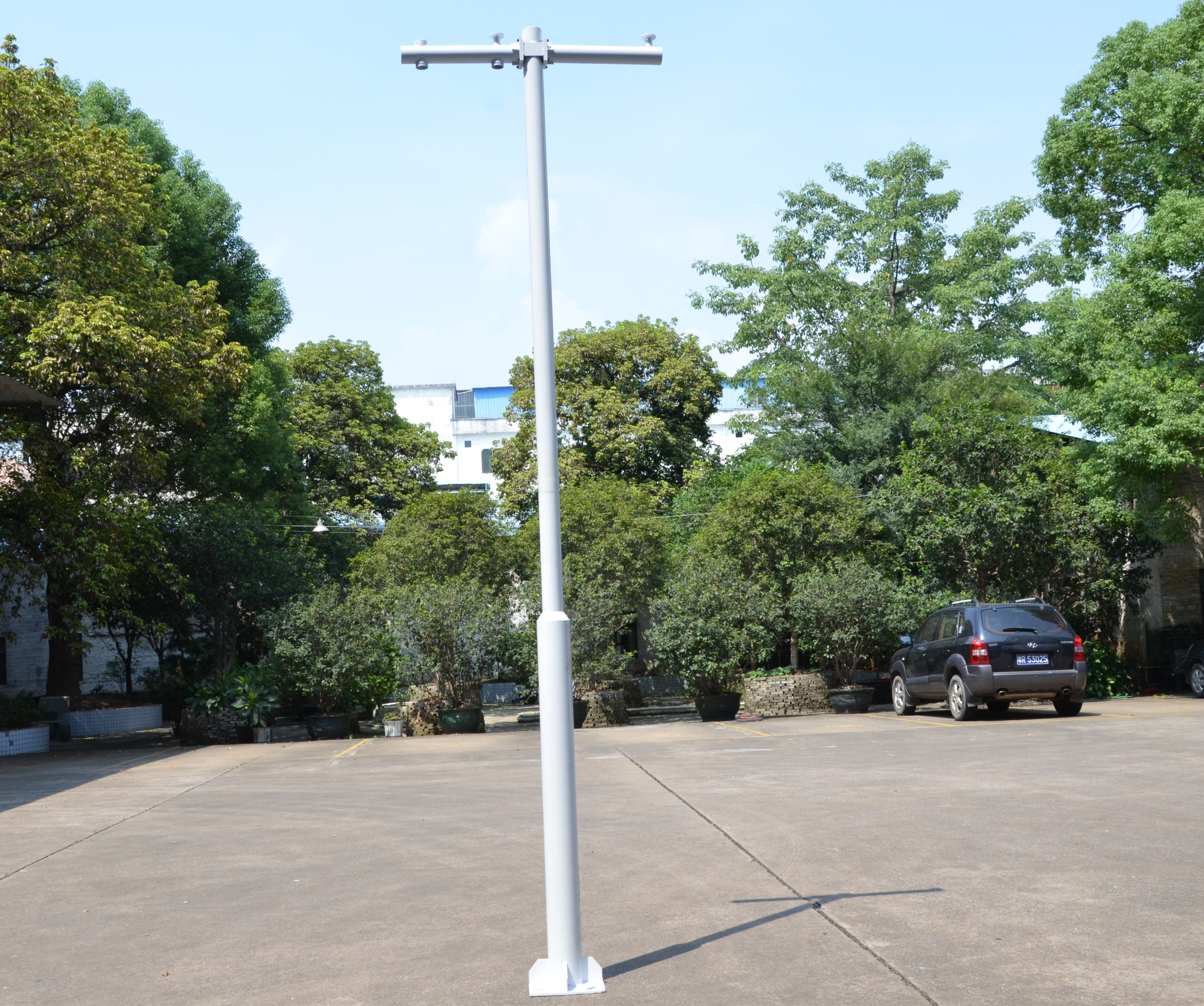 Outdoor Camera Security Smart Steel Pole Galvanized Pillar