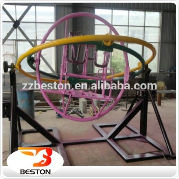 Exciting Amusement equipment mechanical outdoor human gyroscope manual for sale