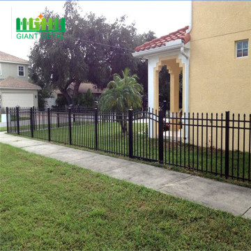 Ornamental iron fence points