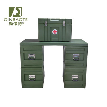 Rotomolded Multifunction Military Supply Trunk