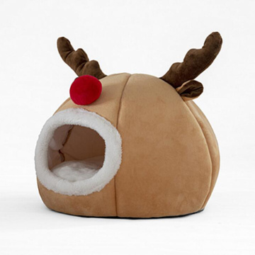 Creative Pet Nest Tent Christmas Reindeer Dog