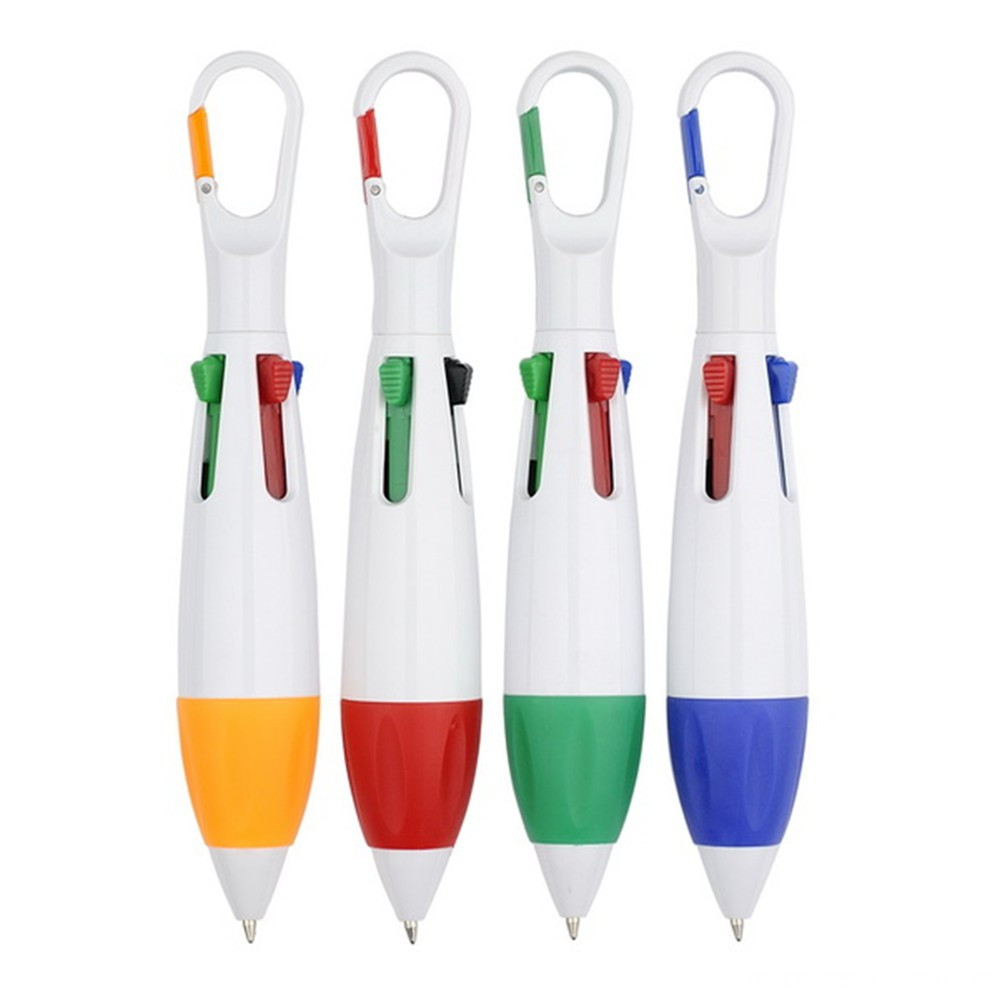 4 Colored Ink Mountaineering Buckle Ball Pen