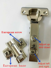 European Style Base Hydraulic Conceal Hinge for Cabinet