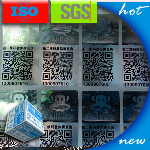 QR Code 3d Hologram Label Laser