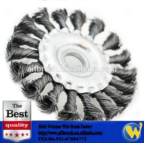 Standard Twist Carbon And Stainless Steel Wire Wheel Brush