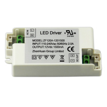 18W 240VAC a 12V 1.5A Transformador de driver LED