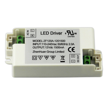 18W 240VAC a 12V 1.5A Transformador del controlador LED