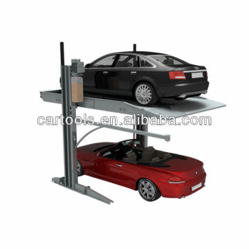 Double level home garage car lifts