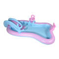 Forma de peces piscina inflable para niños piscina de remo