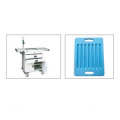 Hospital Steel Removable Medication Tray Emergency Trolley