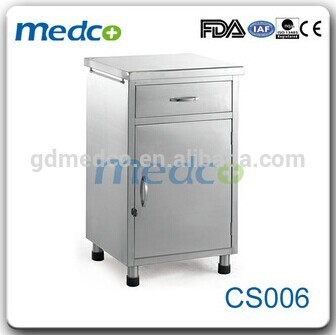 Stainless steel hospital medical bedside tables CS006