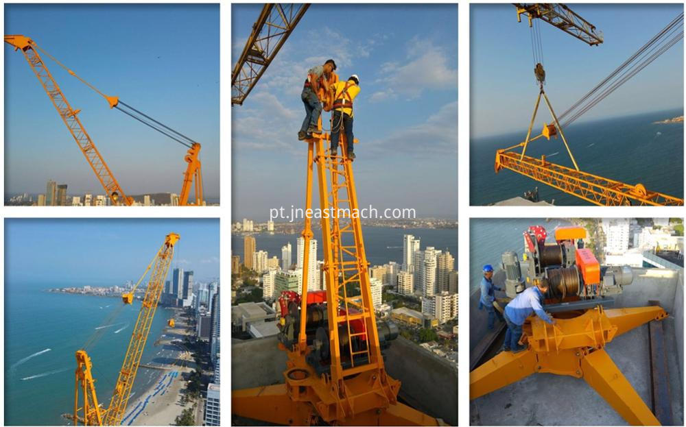 Guindaste de torre de telhado famoso trabalho Famous Roof Working Derrick Crane