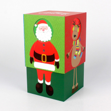 Custom Paper Christmas Mugs Gift Box Packaging