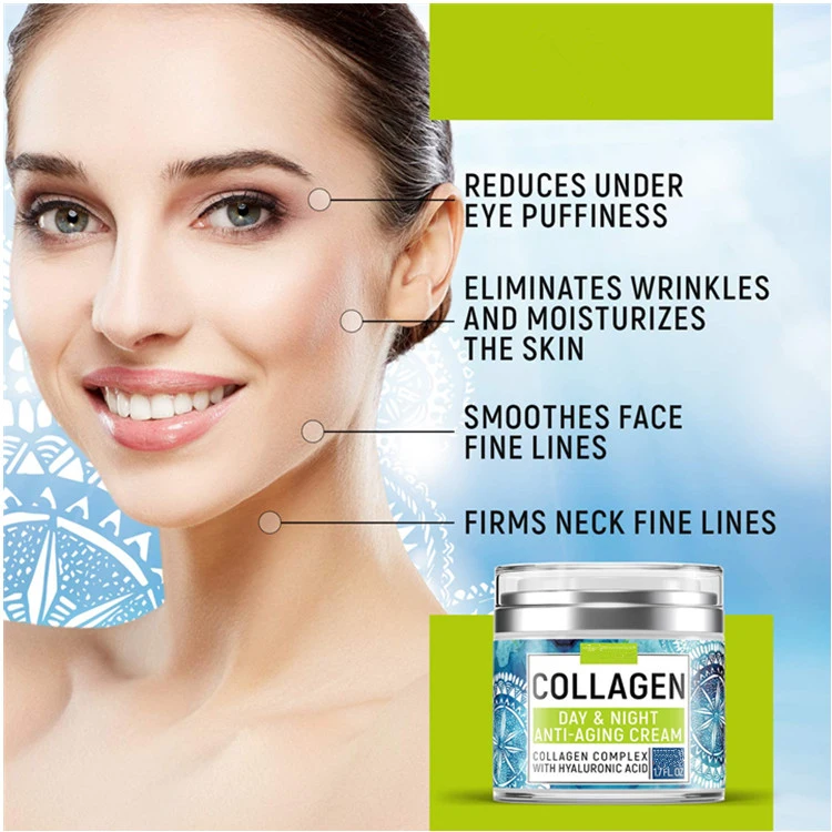 OEM Custom Natural Anti Aging Firming Face Moisturizer Collagen Cream