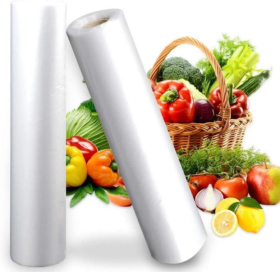 Plastic Transparent Produce Food Grade Packaging Bag on a Roll