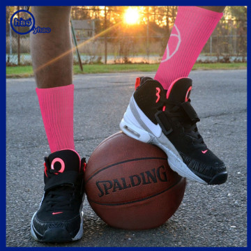 Yhao Socks Custom Designs Basketball Logo Athletic Men Women Sport Compression Socks