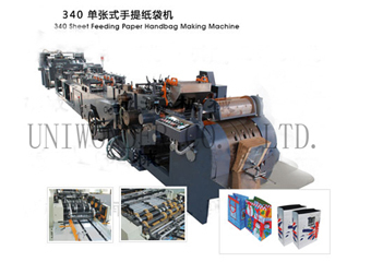 Sheet Feeding Paper Handbag Making Machine