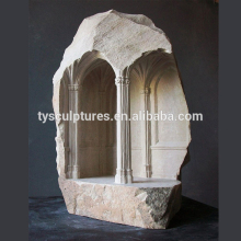 Mattew Simmonds design stone columns and pillars carved into one marble
