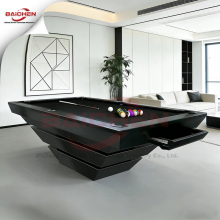 minimalist grey pool table modern home