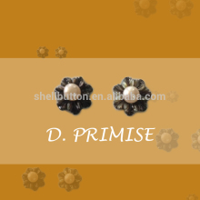 black mother of pearl shell ear stud