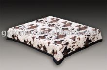 100% polyester printed raschel mink blanket 8.5kg