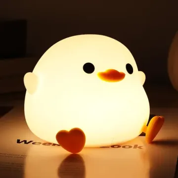 Silicone Duck Night Light with USB Charging