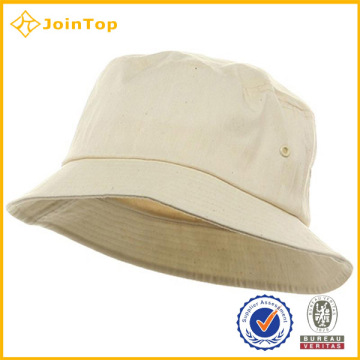 plain white cotton bucket hat/cap