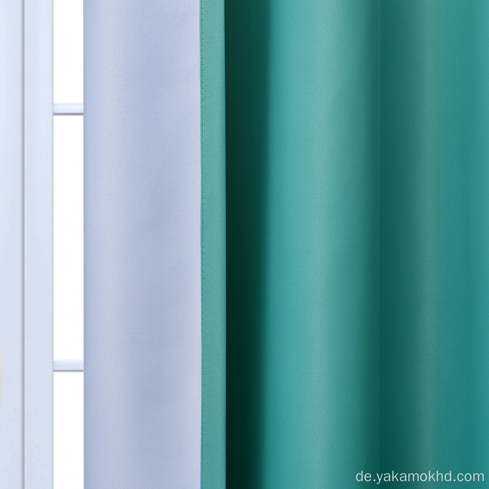 Teal Gradient Blackout Curtains