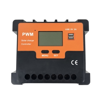 30A PWM Solar Charge Controller for 12V/24V Off-Grid Home Generation Systems
