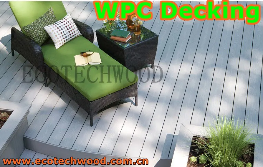 Fireproof Wood Plastic Composite Co-Extrusion Decking