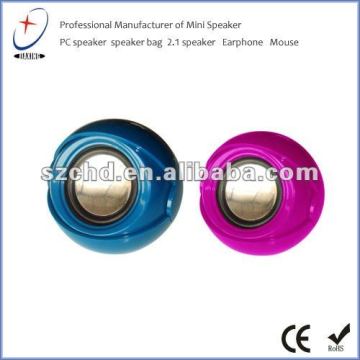 Mini cute round stereo speaker