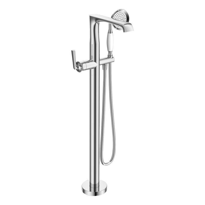 Brass Bathtub Mixer Floor Stand Tub Faucets