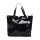 Wholesale custom geometric PU leather handle fashion shopping bags women tote bag
