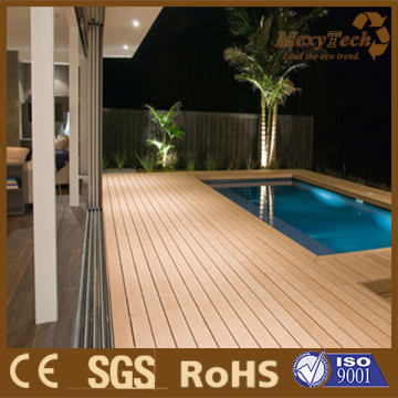 antislip wood plastic composite swimming pool decking