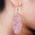 Pendientes de piedras curativas de cristal natural para mujeres y niñas.