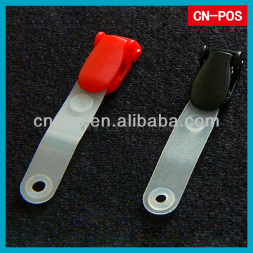 hanging pvc badge clip for card holder to display